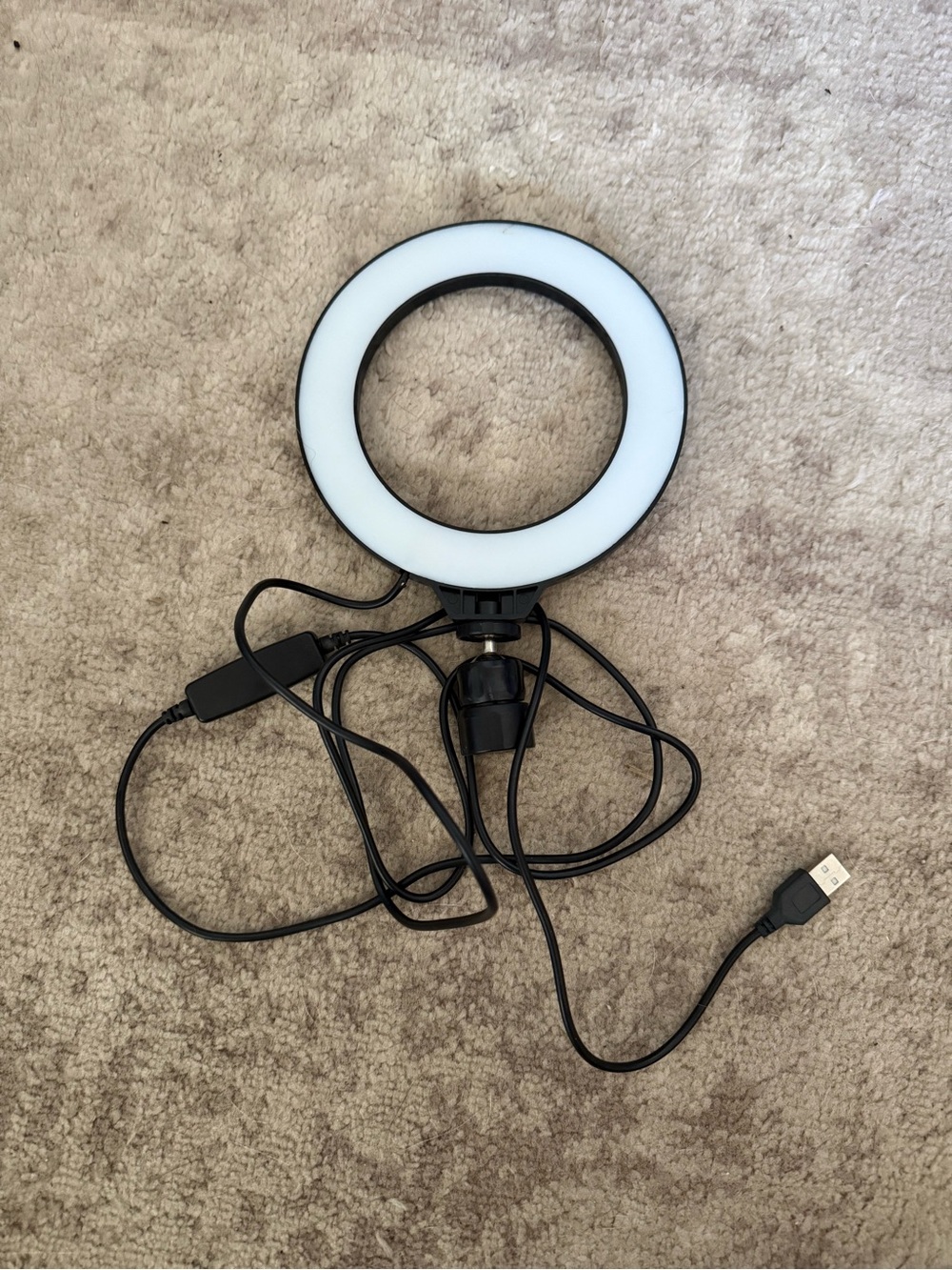 Black USB Ring Light